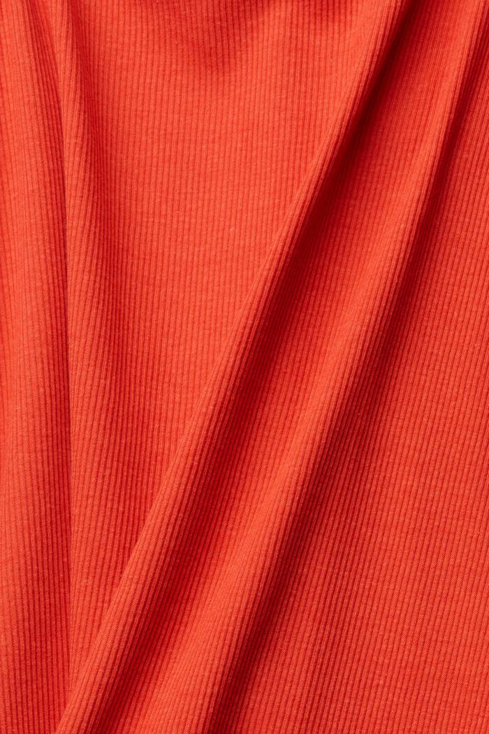 Maglia senza maniche con bordino in pizzo, ORANGE RED, detail image number 1