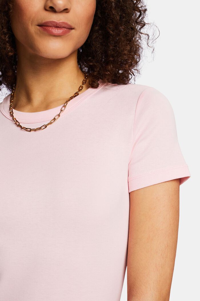 T-shirt in cotone a maniche corte, PASTEL PINK, detail image number 2