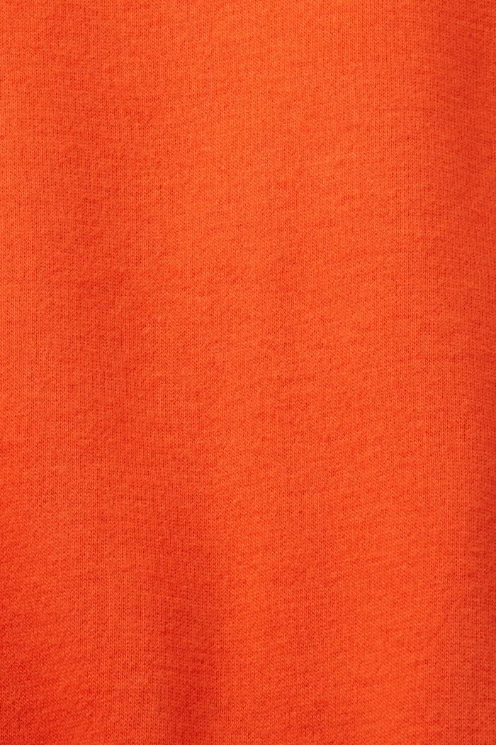 Felpa pullover in pile, BRIGHT ORANGE, detail image number 5