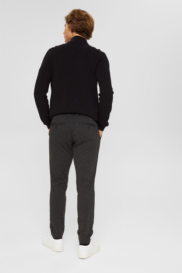 Pantaloni stretch con cintura elastica, ANTHRACITE, detail image number 3