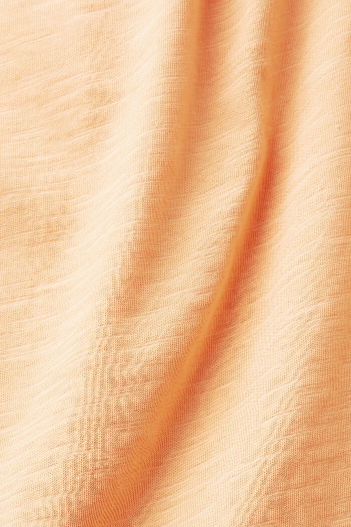 T-shirt in cotone con stampa geometrica, GOLDEN ORANGE, detail image number 5
