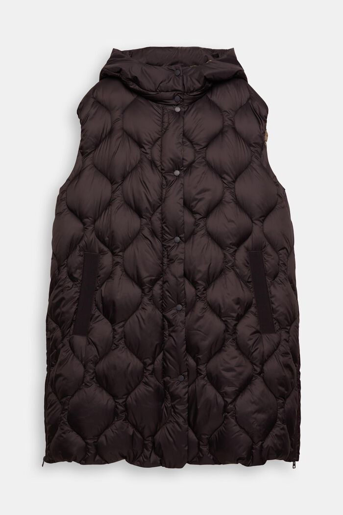Gilet lungo trapuntato CURVY, ANTHRACITE, detail image number 2