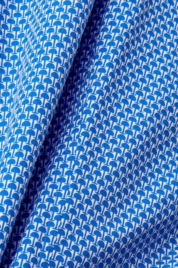 Camicia slim fit con motivo allover, BLUE, detail image number 5