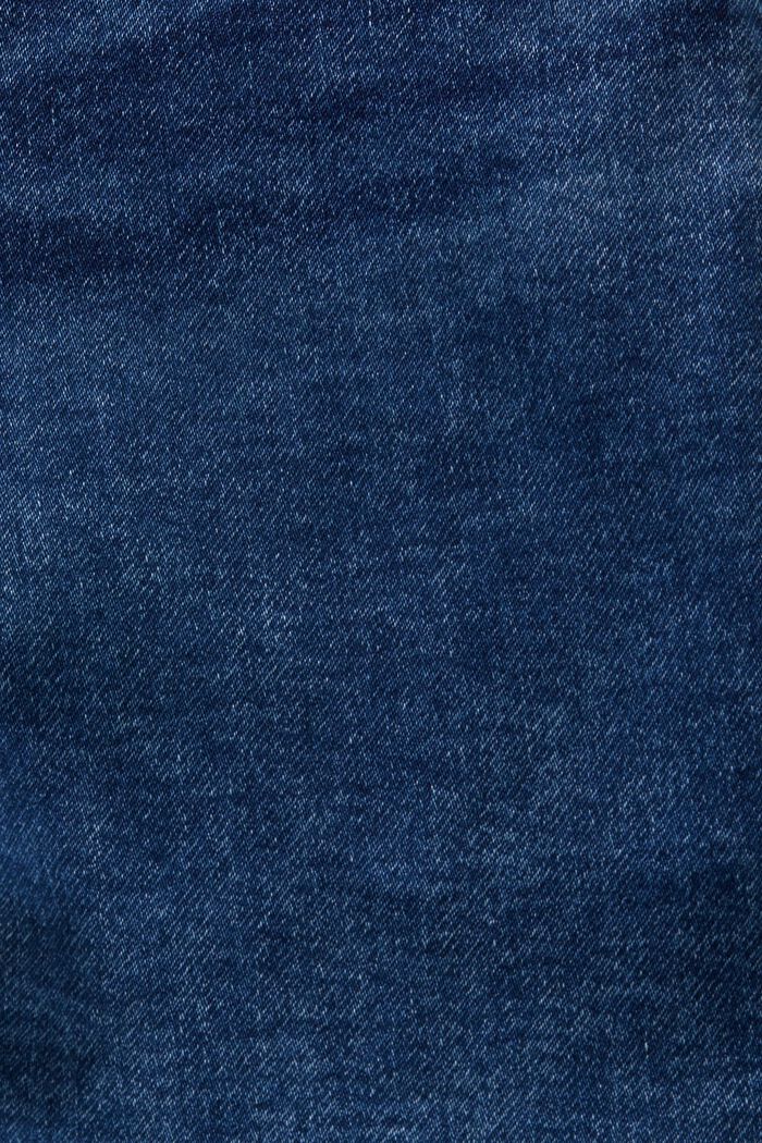Shorts in denim di misto cotone biologico, BLUE MEDIUM WASHED, detail image number 5