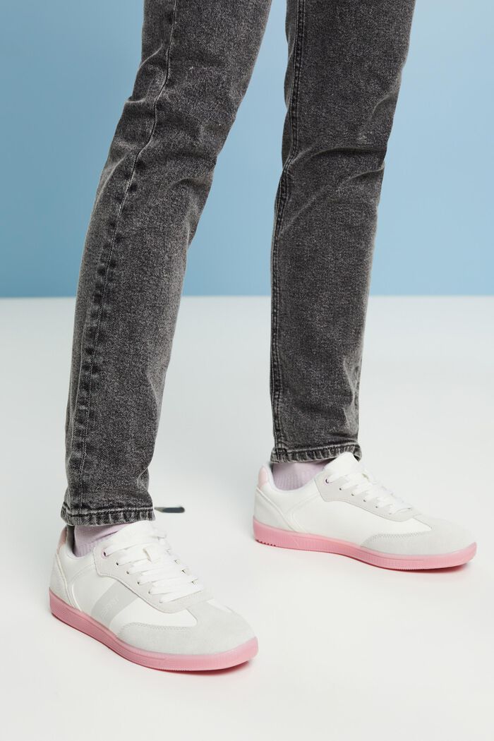 Sneakers in materiale misto, PASTEL PINK, detail image number 1
