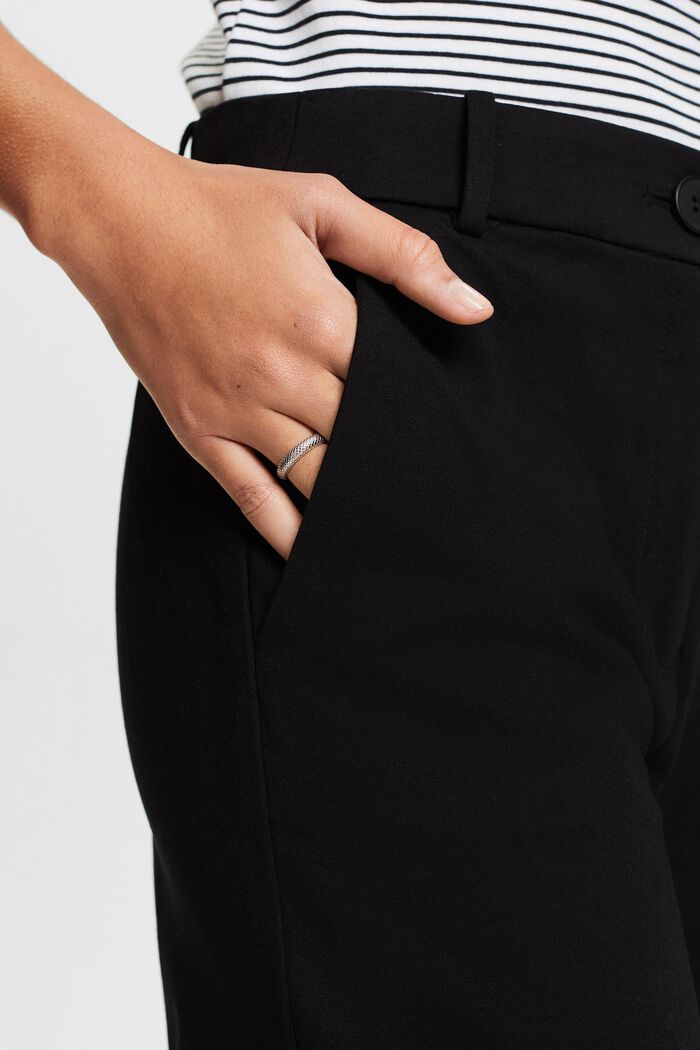 SPORTY PUNTO Mix & Match pantaloni con gamba dritta, BLACK, detail image number 4