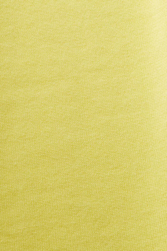 Pullover in cotone a girocollo, PASTEL YELLOW, detail image number 5