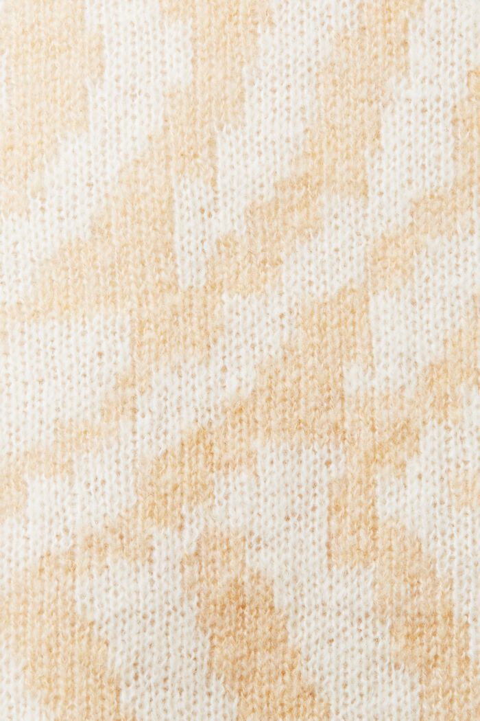 Pullover jacquard astratto, DUSTY NUDE, detail image number 6