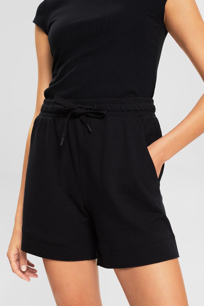 Shorts in felpa, BLACK, detail image number 2