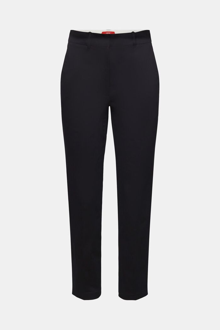 Pantaloni slim fit a vita alta, BLACK, detail image number 5