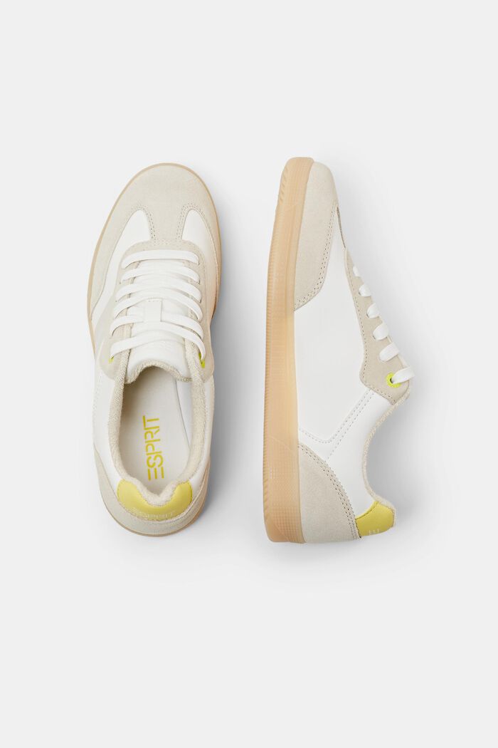 Sneakers in materiale misto, PASTEL YELLOW, detail image number 5