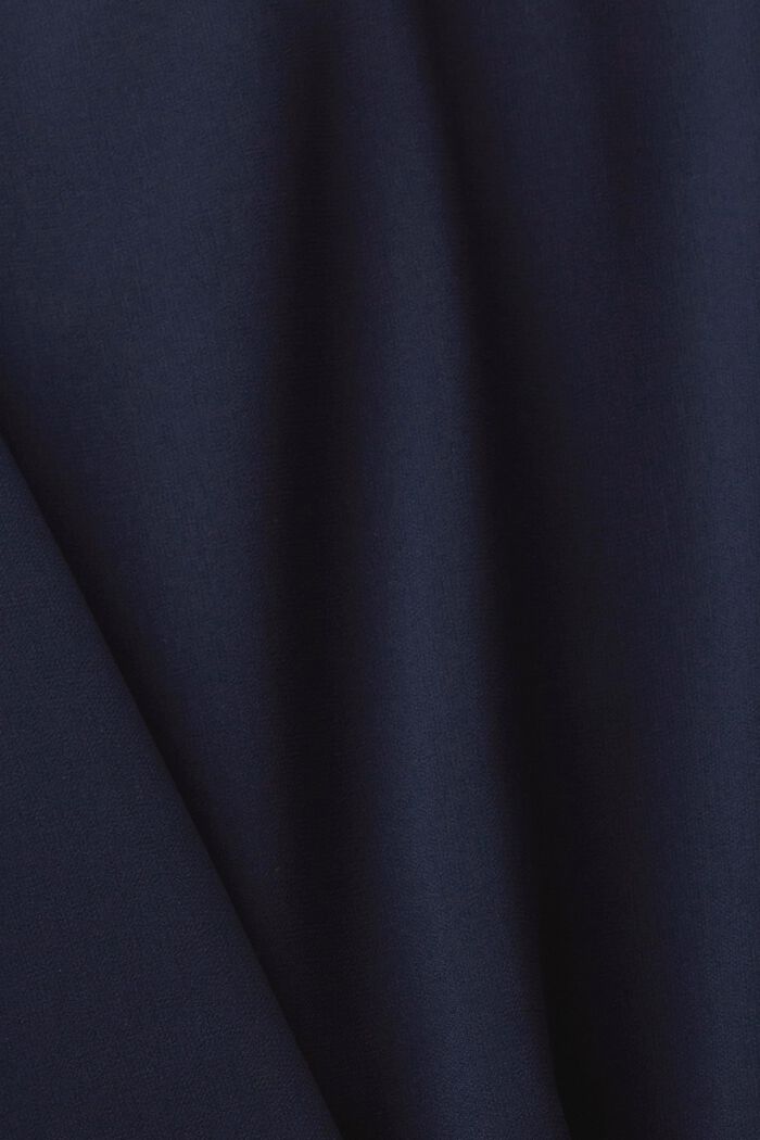 Maglia in chiffon con ruches, NAVY, detail image number 5