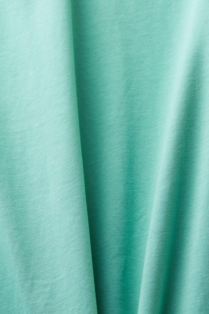 T-shirt girocollo in jersey, DUSTY GREEN, detail image number 5