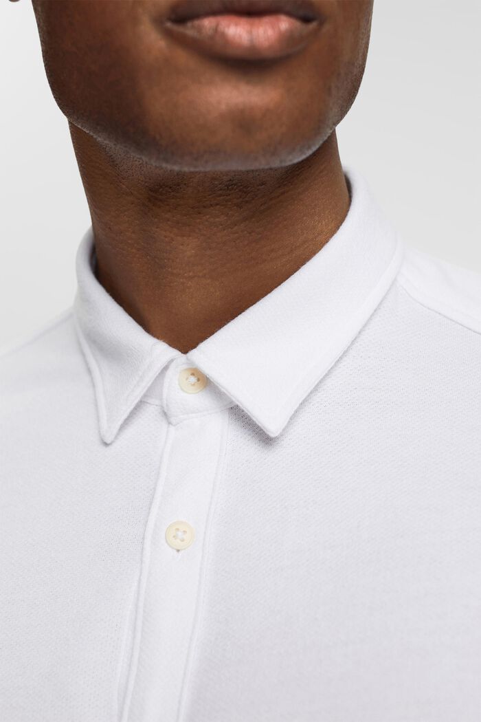 Camicia bicolore, WHITE, detail image number 0