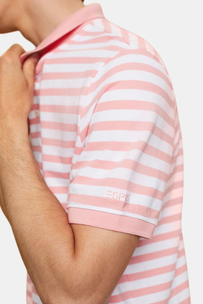 Polo a righe Slim Fit, PINK, detail image number 2
