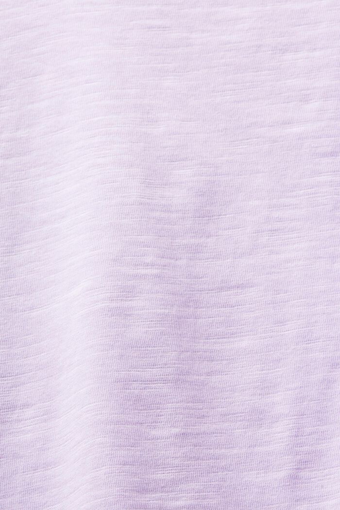 T-shirt in jersey con scollo a V, LAVENDER, detail image number 4