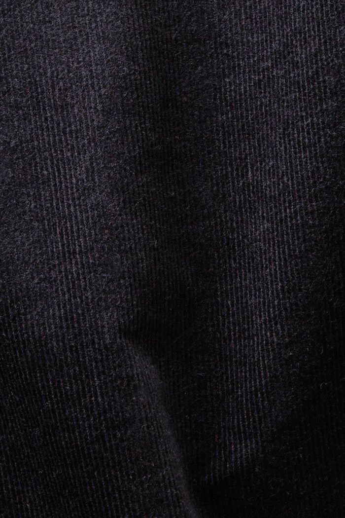 Pantaloni di velluto a coste straight fit, BLACK, detail image number 6