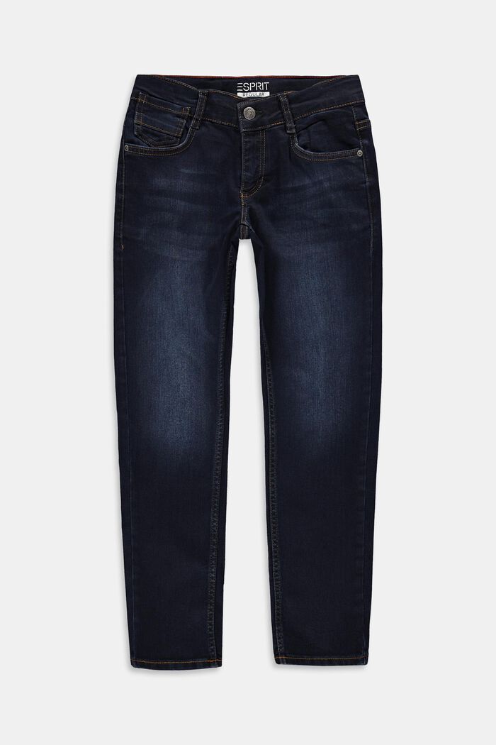 Jeans con cintura regolabile, BLUE MEDIUM WASHED, detail image number 0