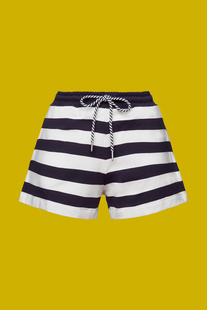 Shorts in felpa di cotone, NAVY, detail image number 7