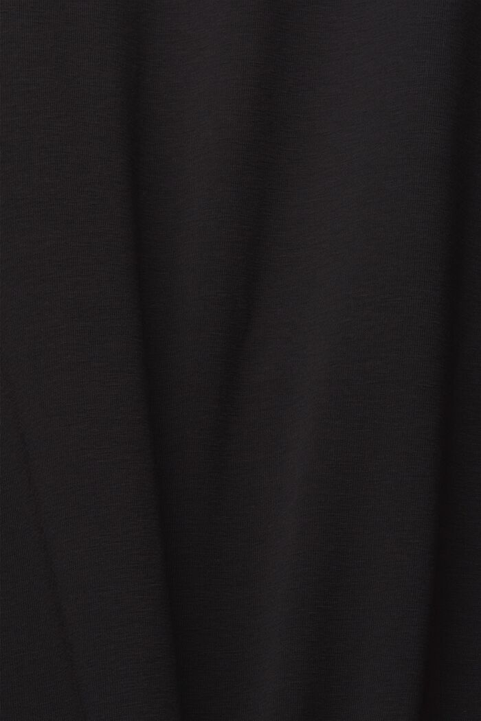 Gonna in jersey con coulisse con cordoncino, BLACK, detail image number 1