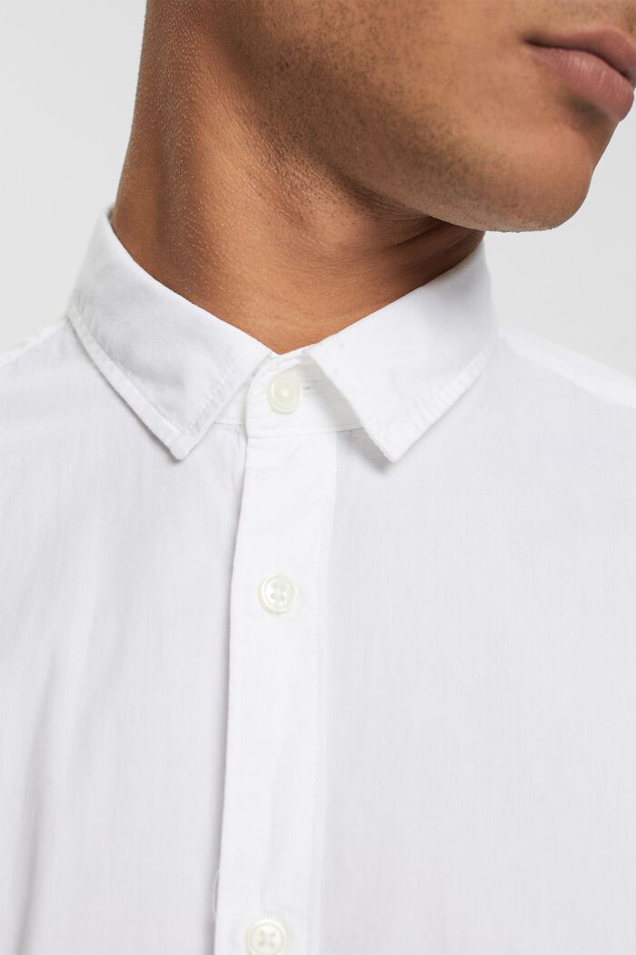 Camicia Slim Fit in cotone sostenibile, WHITE, detail image number 0