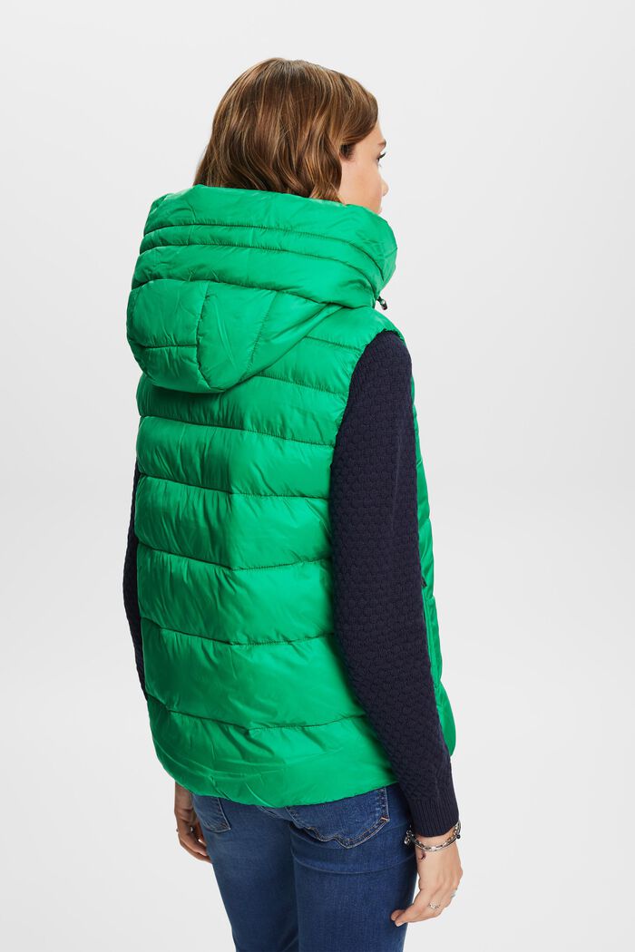 In materiale riciclato: gilet trapuntato, GREEN, detail image number 3