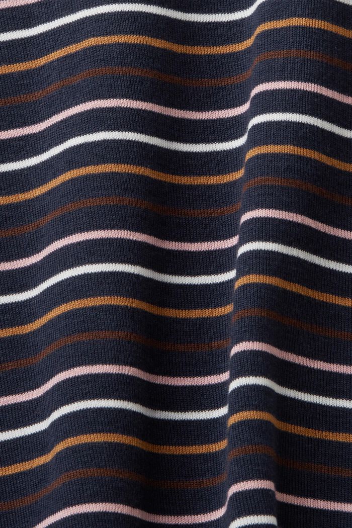 Maglia a manica lunga a righe, cotone biologico, NAVY BLUE, detail image number 5