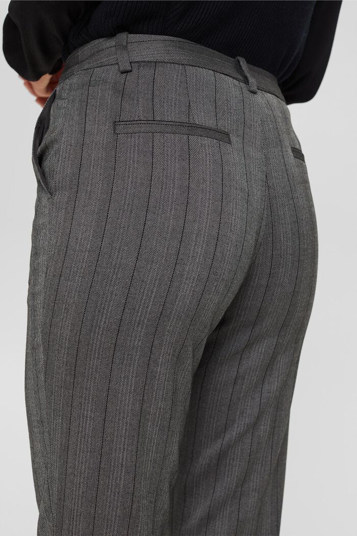 In materiale riciclato: STRIPE Mix + Match Pantaloni, ANTHRACITE, detail image number 2