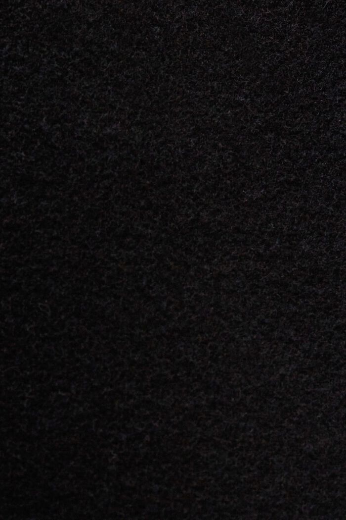 Cappotto in misto lana, BLACK, detail image number 5