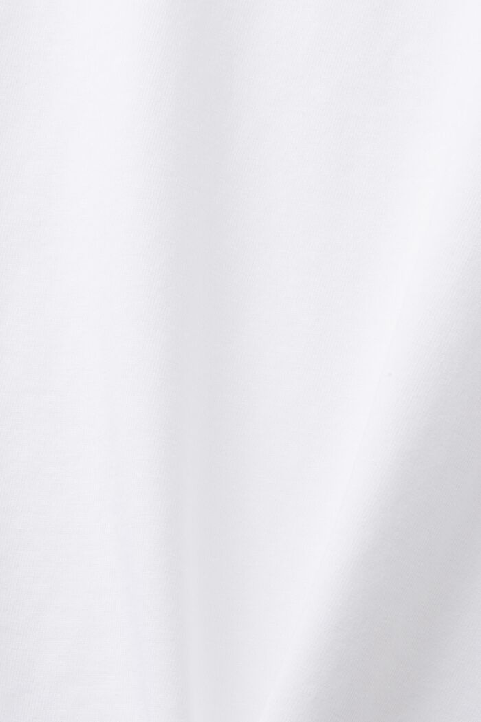 Maglia a manica lunga in jersey, 100% cotone, WHITE, detail image number 5