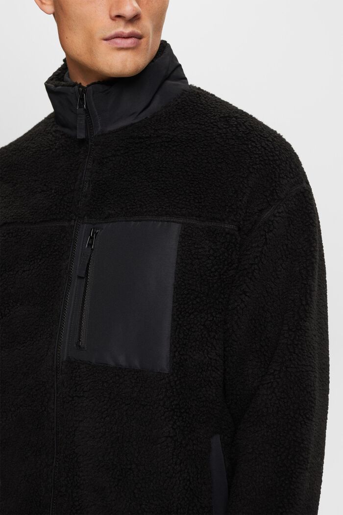 Giacca in pile teddy, BLACK, detail image number 2