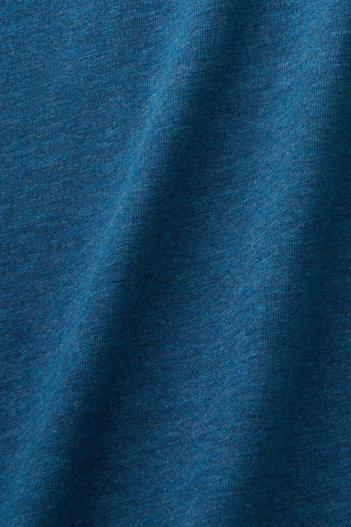T-shirt girocollo, 100% cotone, GREY BLUE, detail image number 4