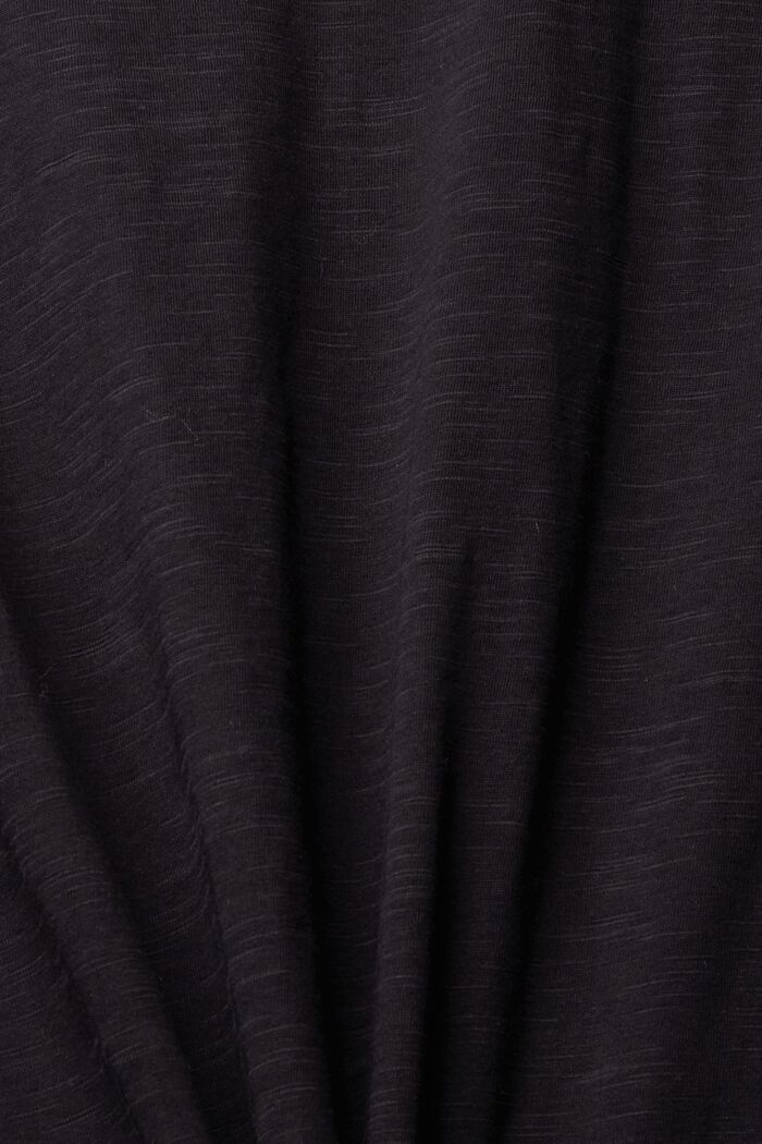 T-shirt in jersey, 100% cotone, BLACK, detail image number 4