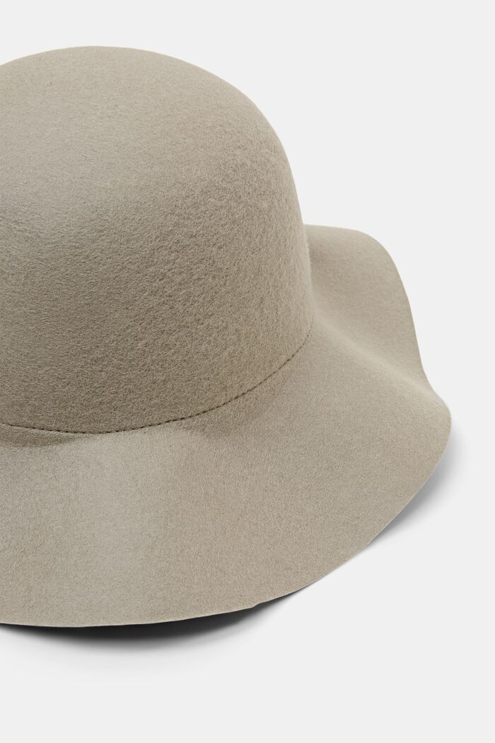 Cappello in feltro di lana, LIGHT TAUPE, detail image number 1