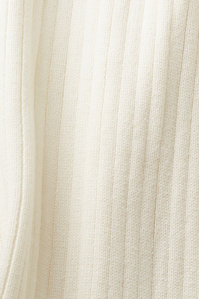 Cardigan aperto a coste miste, OFF WHITE, detail image number 5