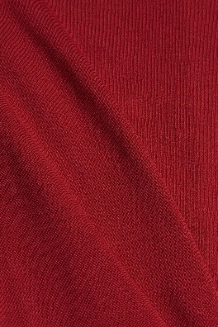 Abito in jersey di 100% cotone biologico, DARK RED, detail image number 4