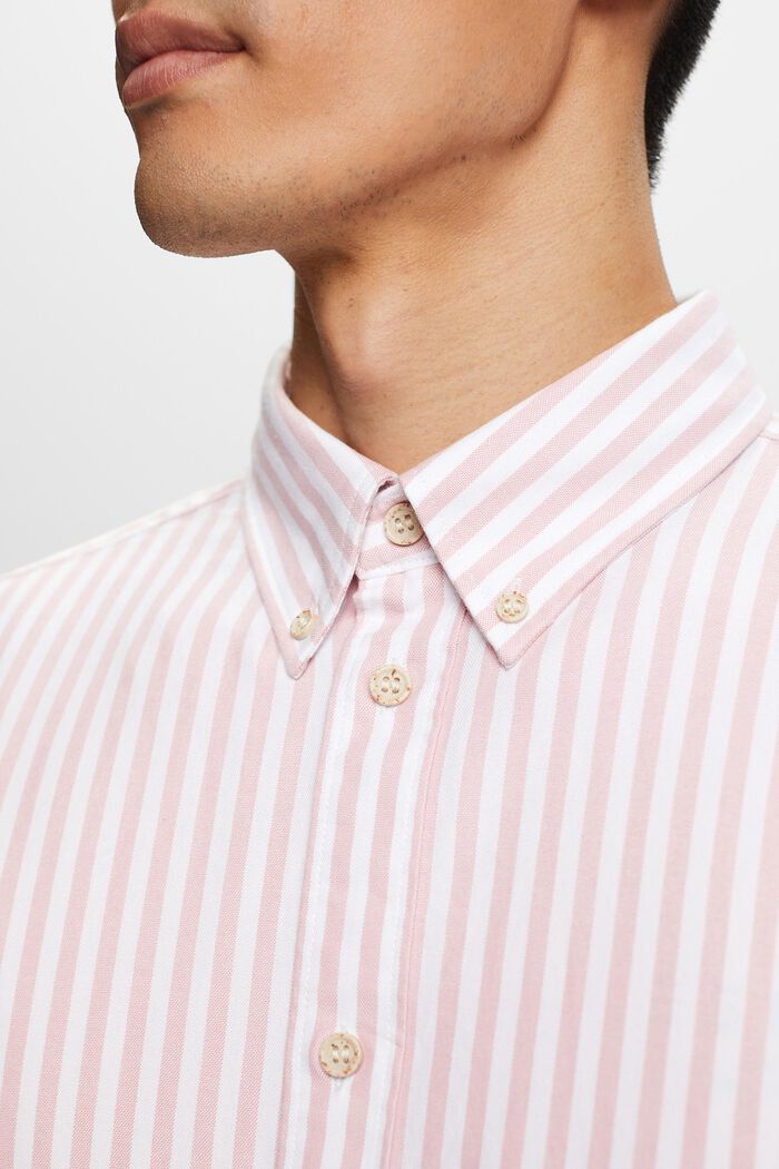 Camicia Oxford a righe botton down, OLD PINK, detail image number 2