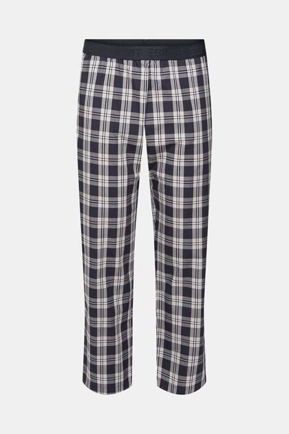 Pantaloni da pigiama a quadri, NAVY, overview