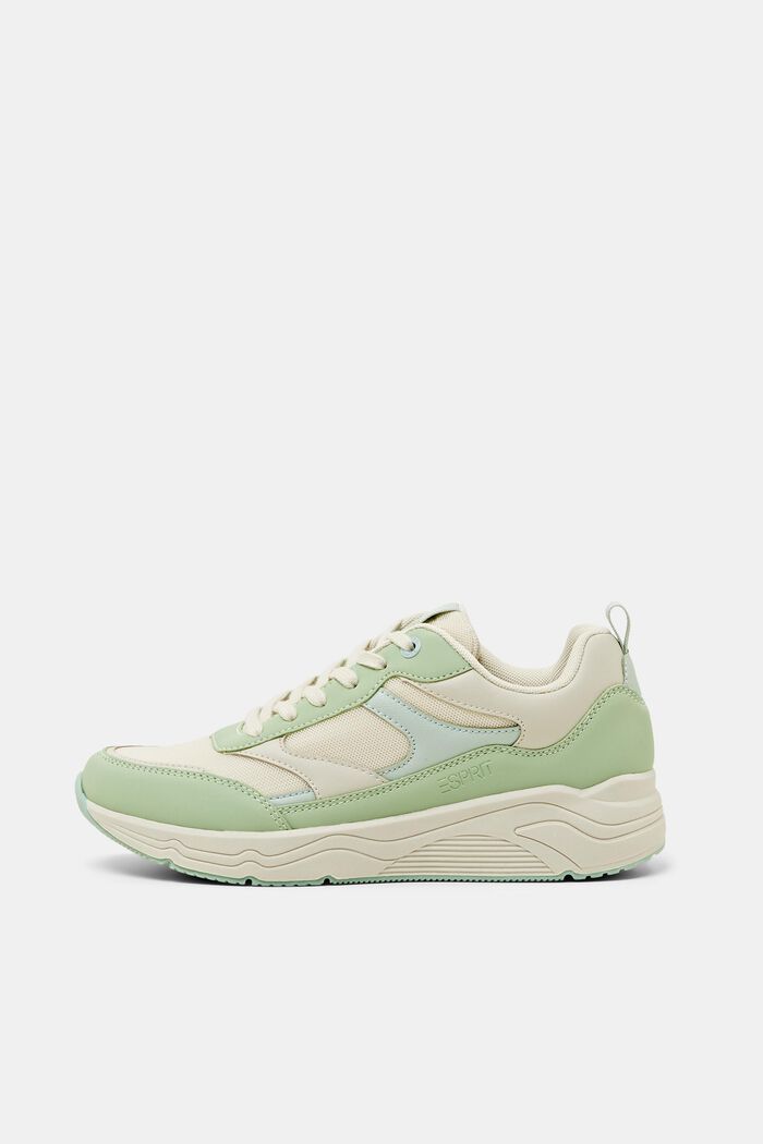 Sneakers in similpelle, LIGHT GREEN, detail image number 0