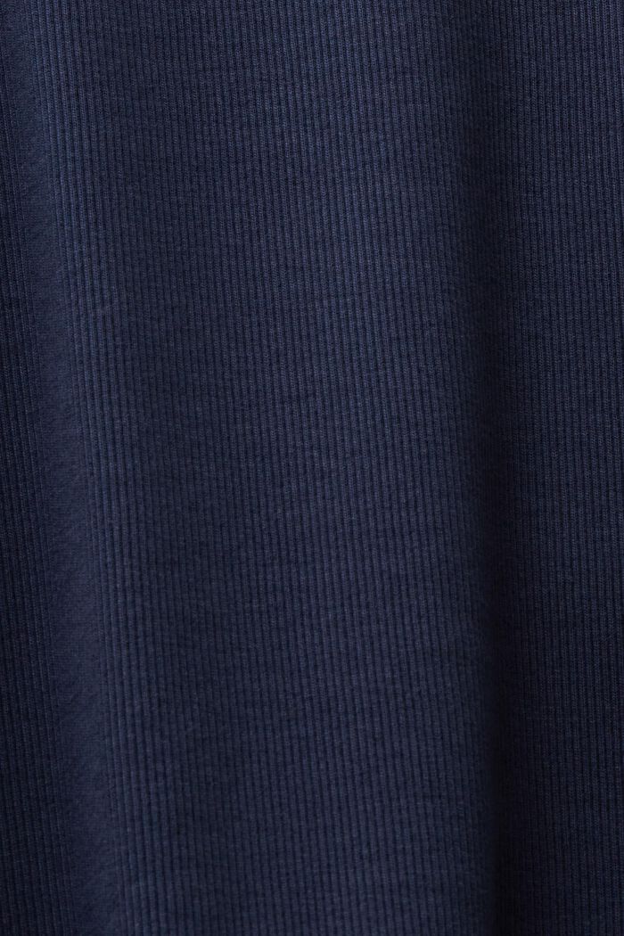 Canotta in jersey di cotone con logo, NAVY, detail image number 4