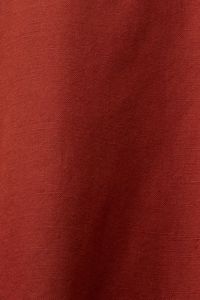 Blazer monopetto, misto lino, TERRACOTTA, detail image number 5
