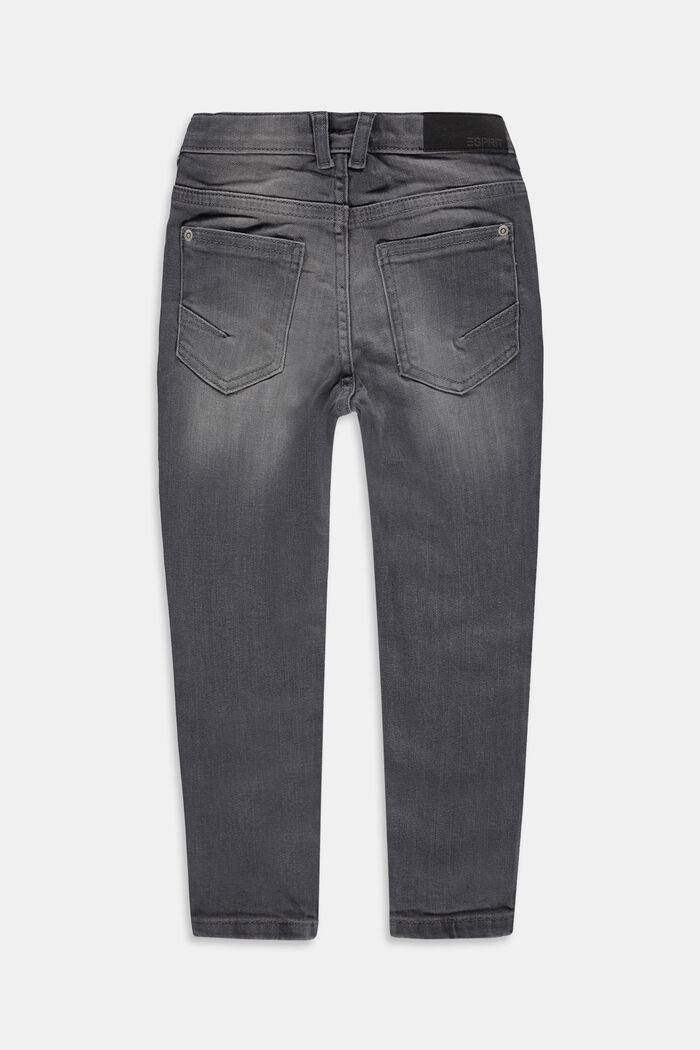 Jeans elasticizzati con cintura regolabile, GREY MEDIUM WASHED, detail image number 1