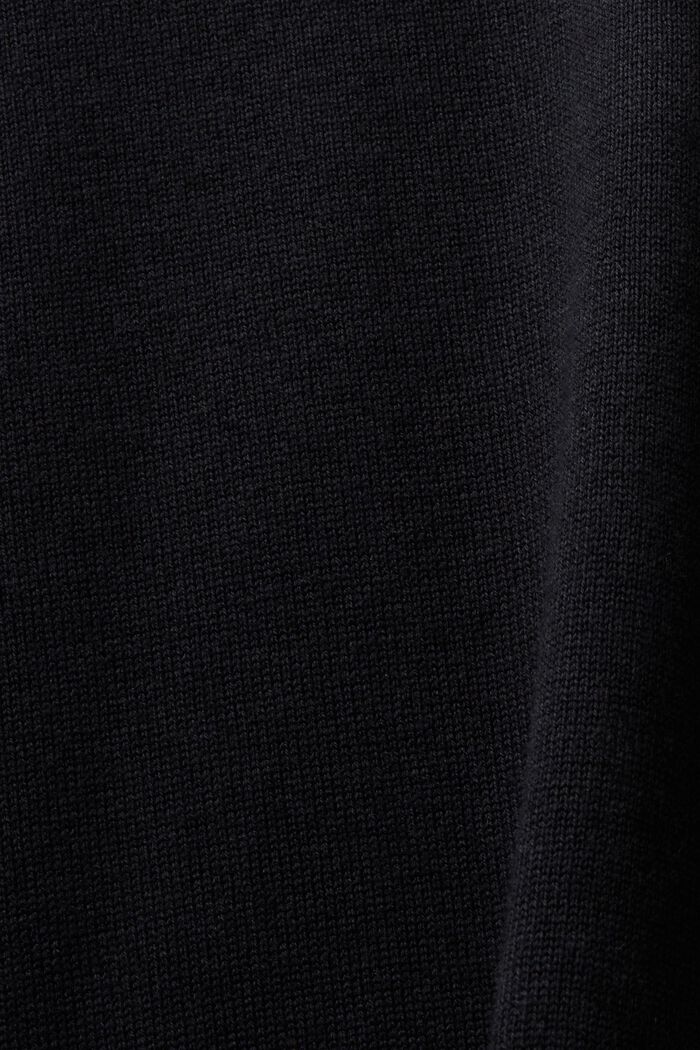 Pullover girocollo a maglia, ANTHRACITE, detail image number 5