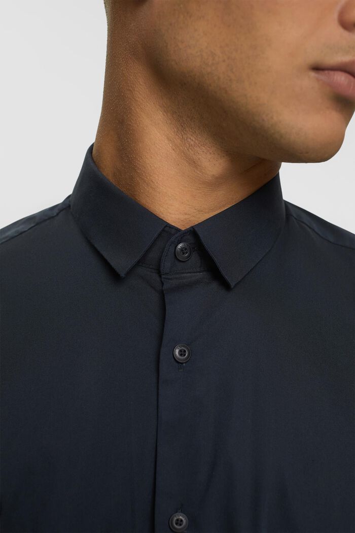 Camicia slim fit, BLACK, detail image number 0