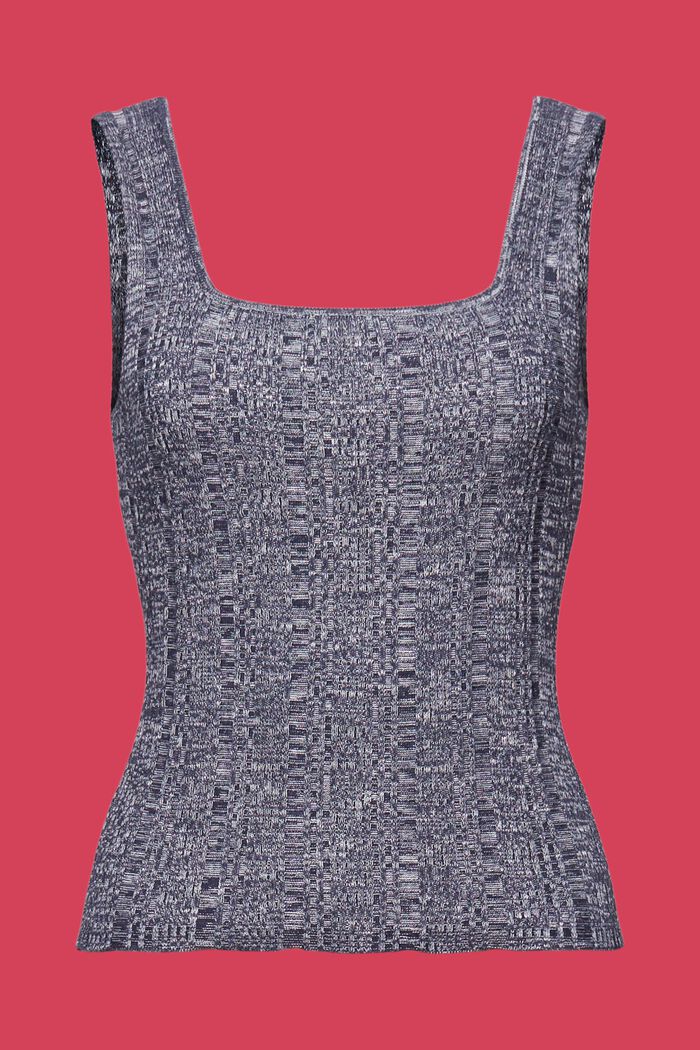Maglia senza maniche in tessuto a maglia con LENZING™ ECOVERO™, NAVY, detail image number 6