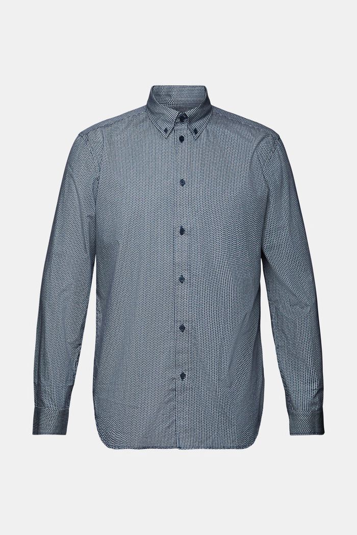 Camicia in popeline di cotone, GREY BLUE, detail image number 5