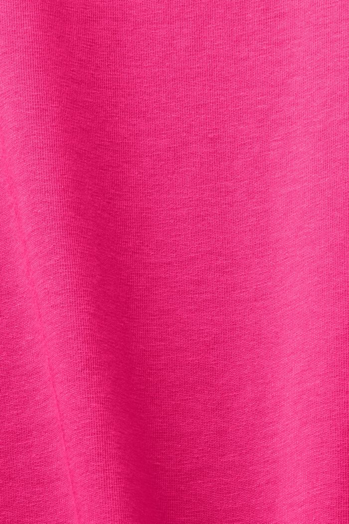 T-shirt con girocollo e maniche corte, PINK FUCHSIA, detail image number 5
