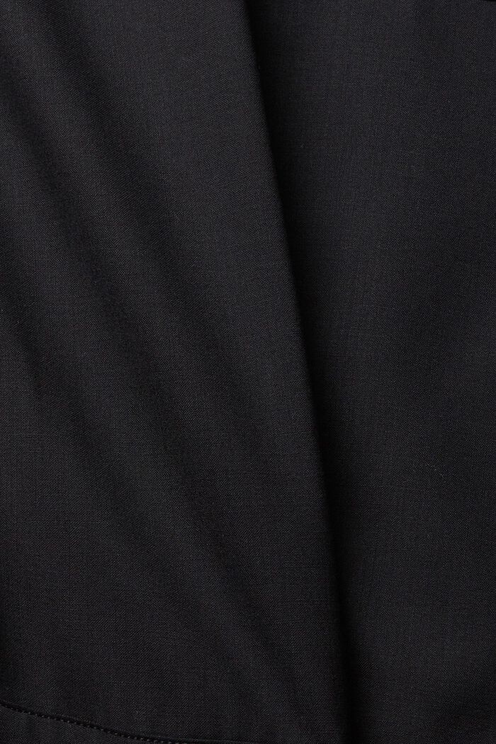 In lana: Giubbotto con zip, BLACK, detail image number 1