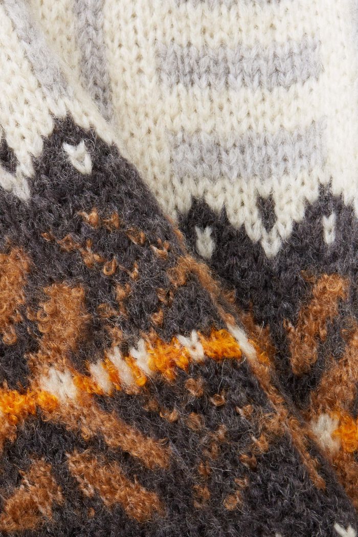 Pullover a girocollo in jacquard, ICE, detail image number 4