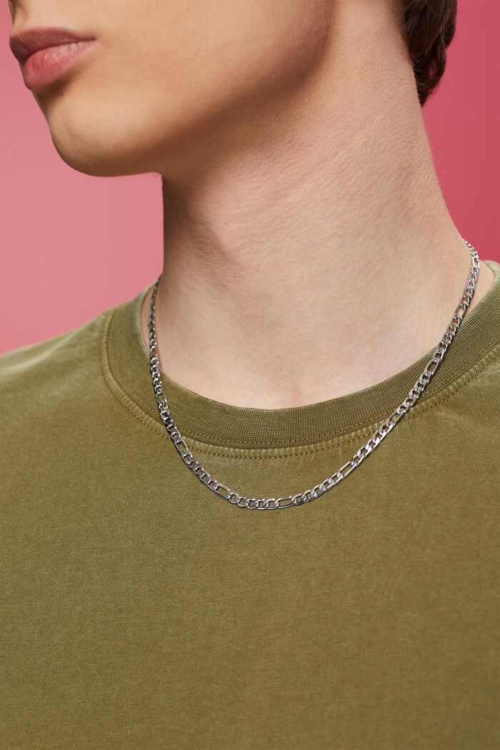 Collana con catena a maglie, acciaio inossidabile, SILVER, detail image number 2